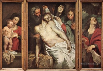  Paul Peintre - Lamentation du Christ Baroque Peter Paul Rubens